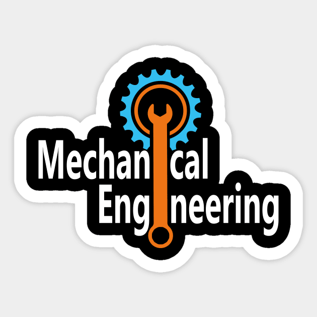 mechanical engineering, engineer mechanics Sticker by PrisDesign99